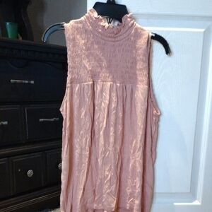 Banana Republic Blush Sleeveless Blouse